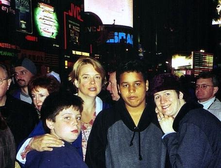 The group at Times Square