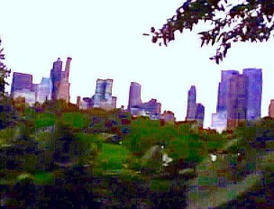 View of the city from Central Park