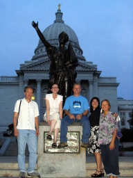 Photo Friends at the Madison capitol building